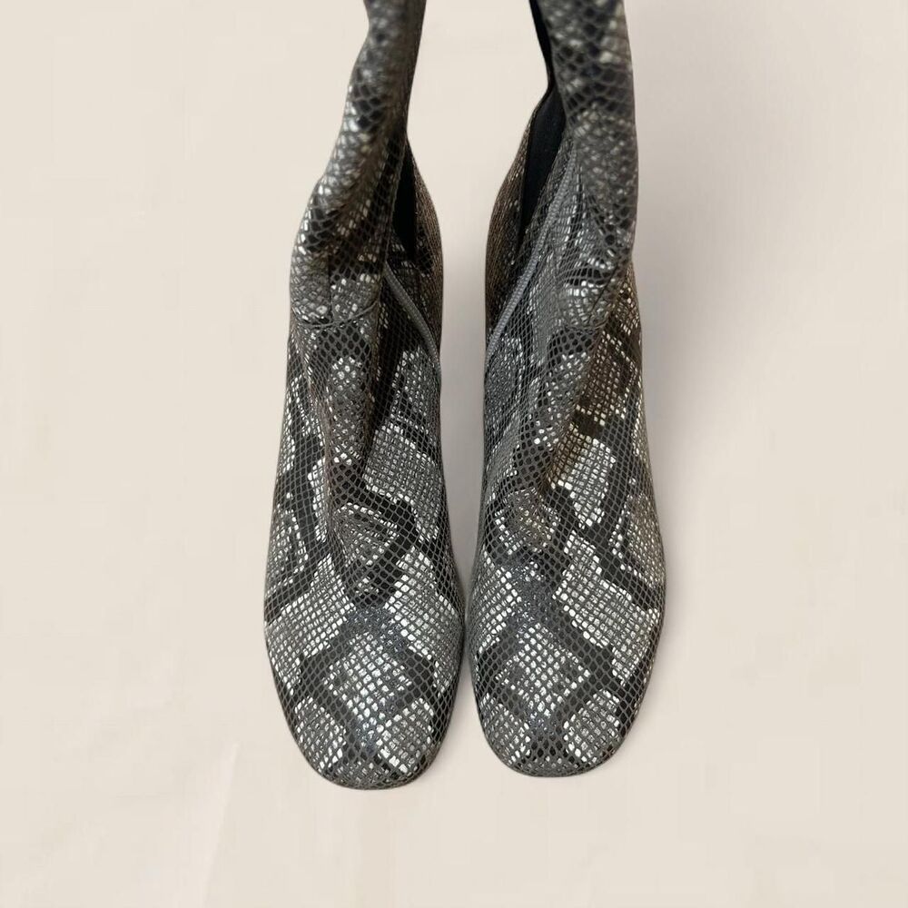 Donald J Pliner grey python snakeskin leather Par… - image 5